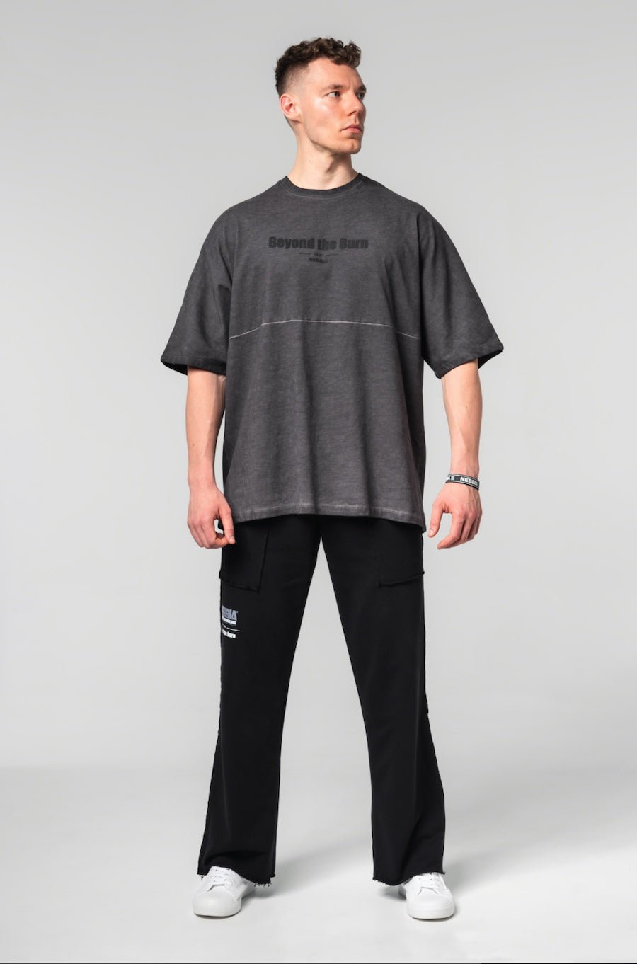 NEBBIA "No Shortcuts" Gym Sweatpants 364 – Black - AlisiiaKholli