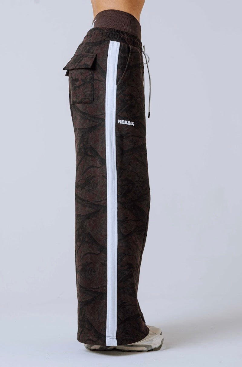 Nebbia Power 896 Oversized Camo Sweatpants - Dark Brown - AlisiiaKholli