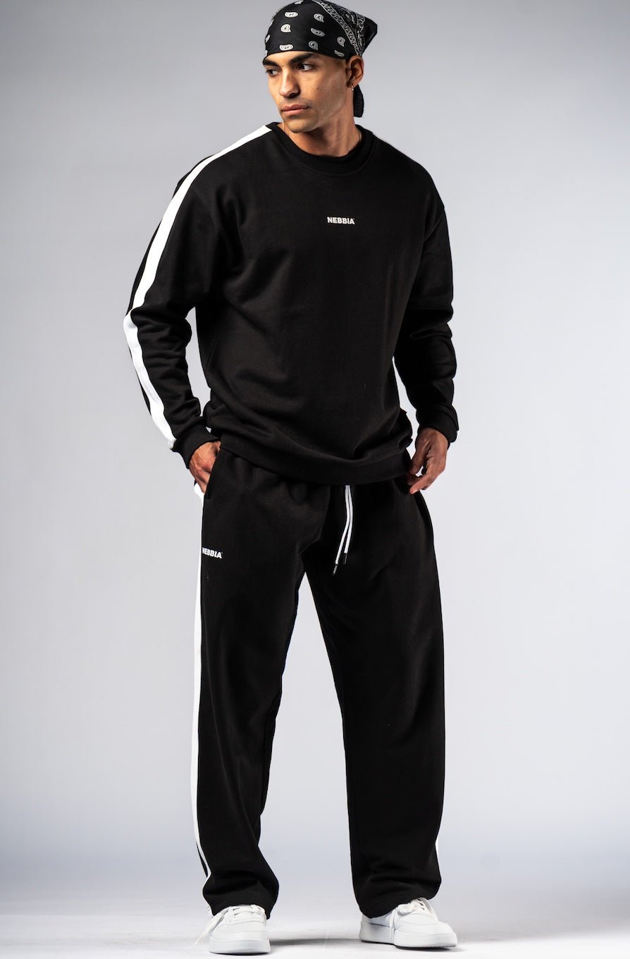 NEBBIA Power Relaxed Sweatshirt 903 | Black & Black - AlisiiaKholli