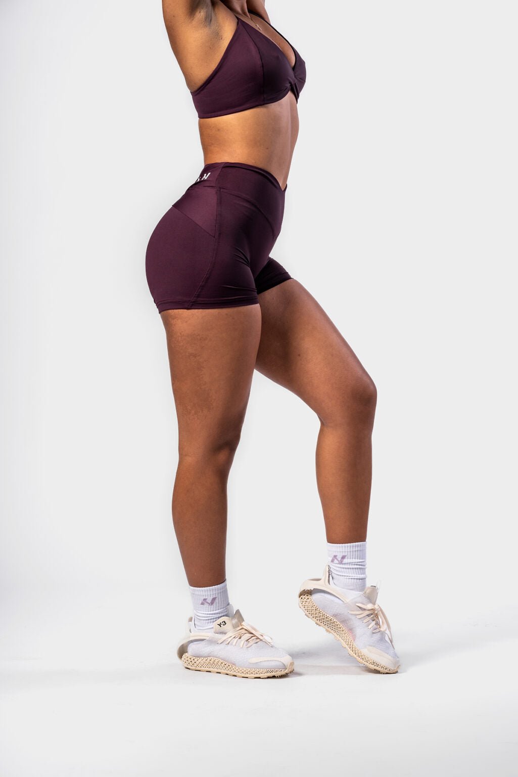 V - SHAPING BELT SHORTS STRONG BEAUTY 428 Burgundy - AlisiiaKholli