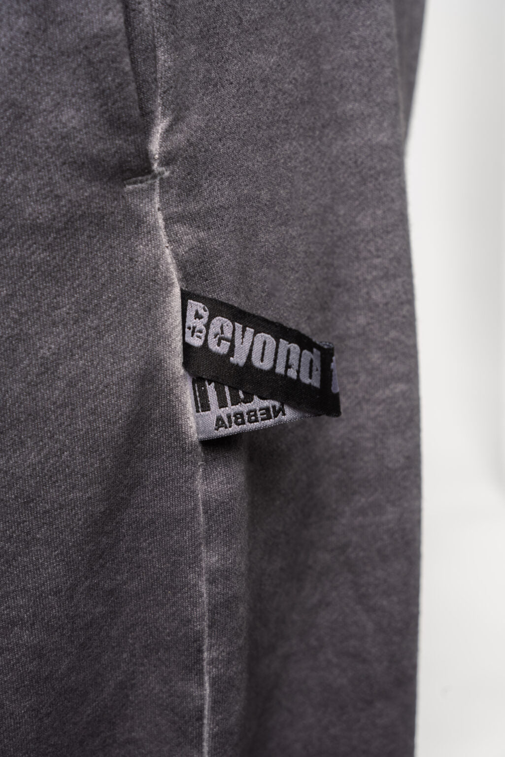 Washed - off Gym Sweatpants Baggy Style GYM BRO Black 373 - AlisiiaKholli