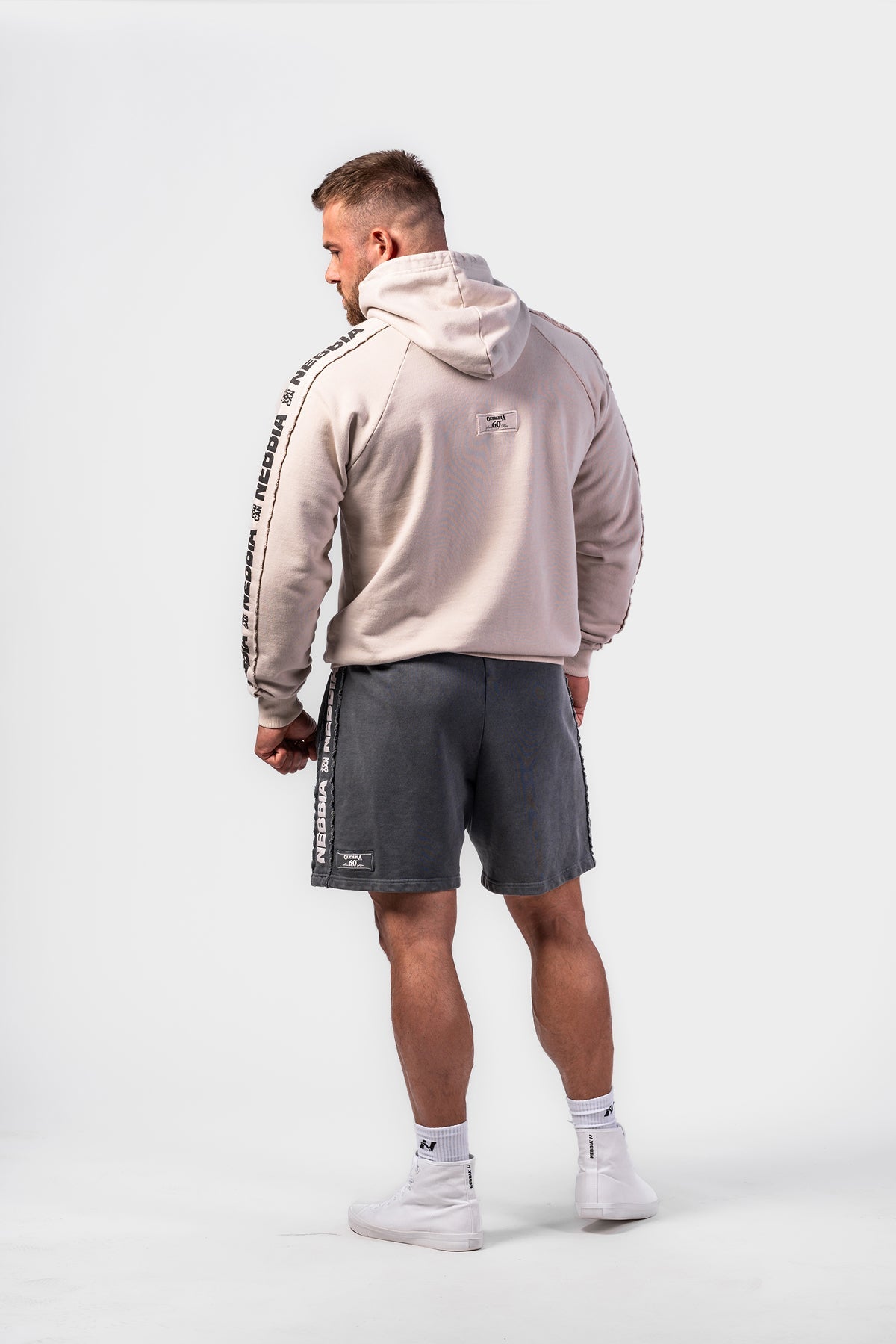 Washed Sweat Shorts LEGEND 786 Black - AlisiiaKholli
