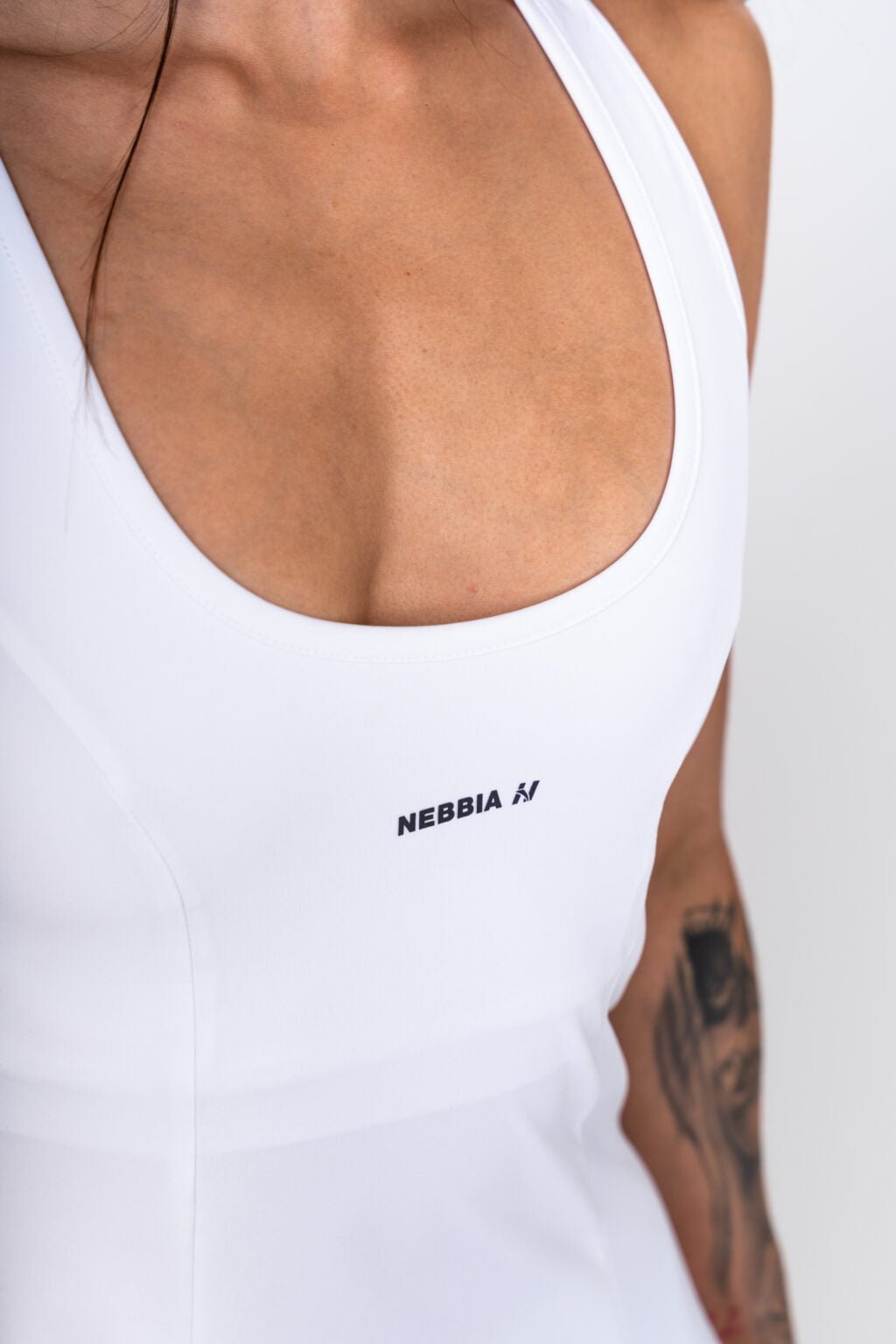 2 - IN - 1 SPORTY DRESS GYM CHIC 398 white - AlisiiaKholli