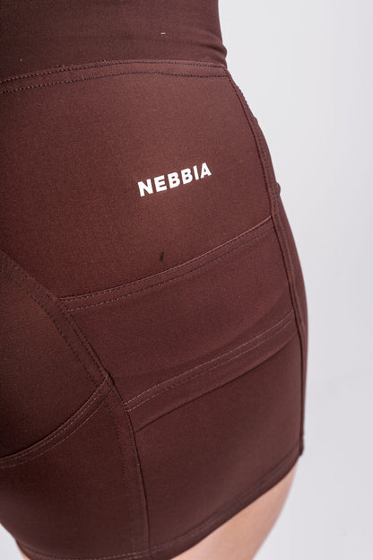Nebbia Sports Shorts 575 Brown | Nebbia Activewear (5/5)