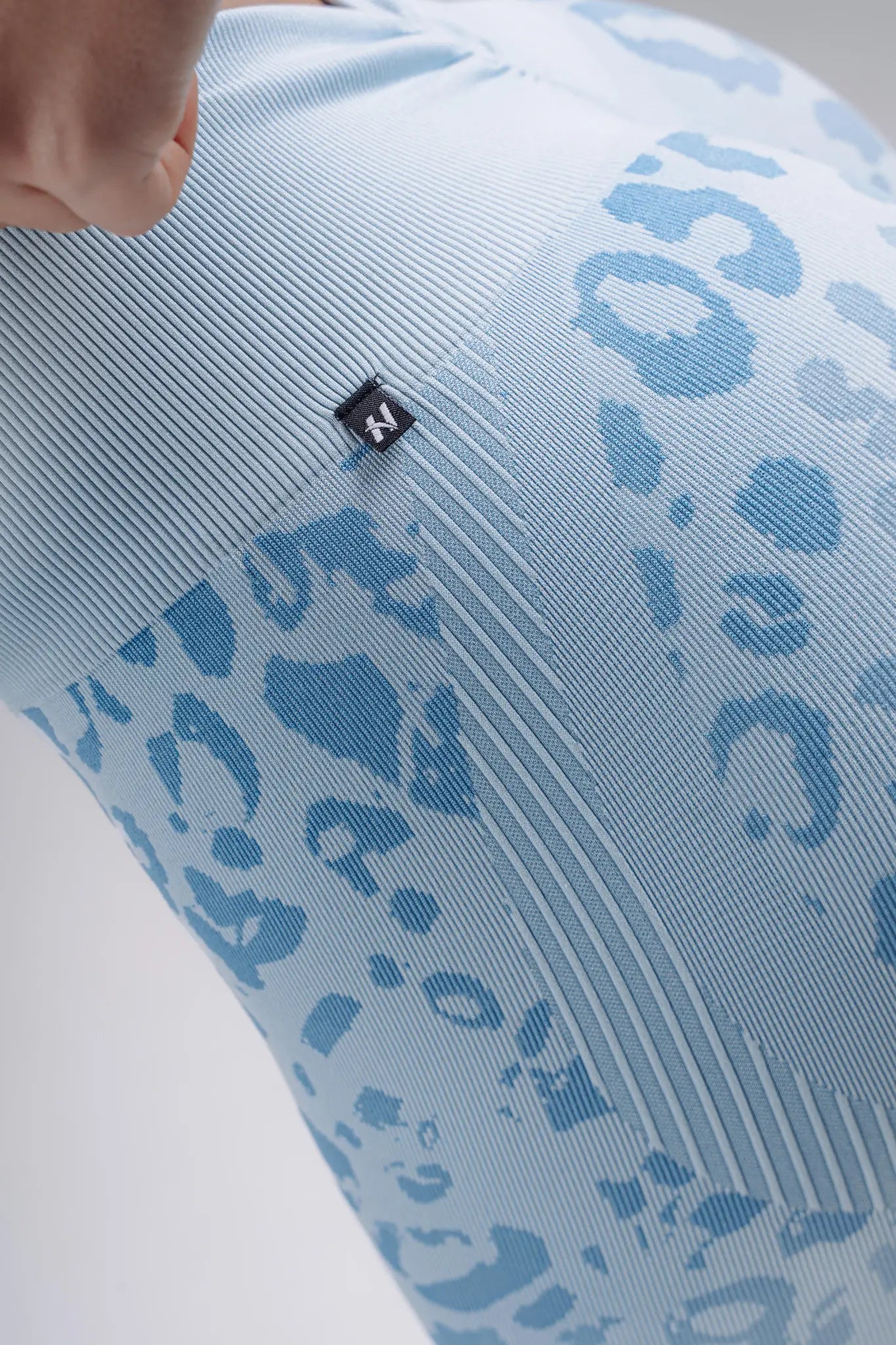 NEBBIA 856 Blue Leopard Push-Up Compression Leopard Shorts | PRIMAL