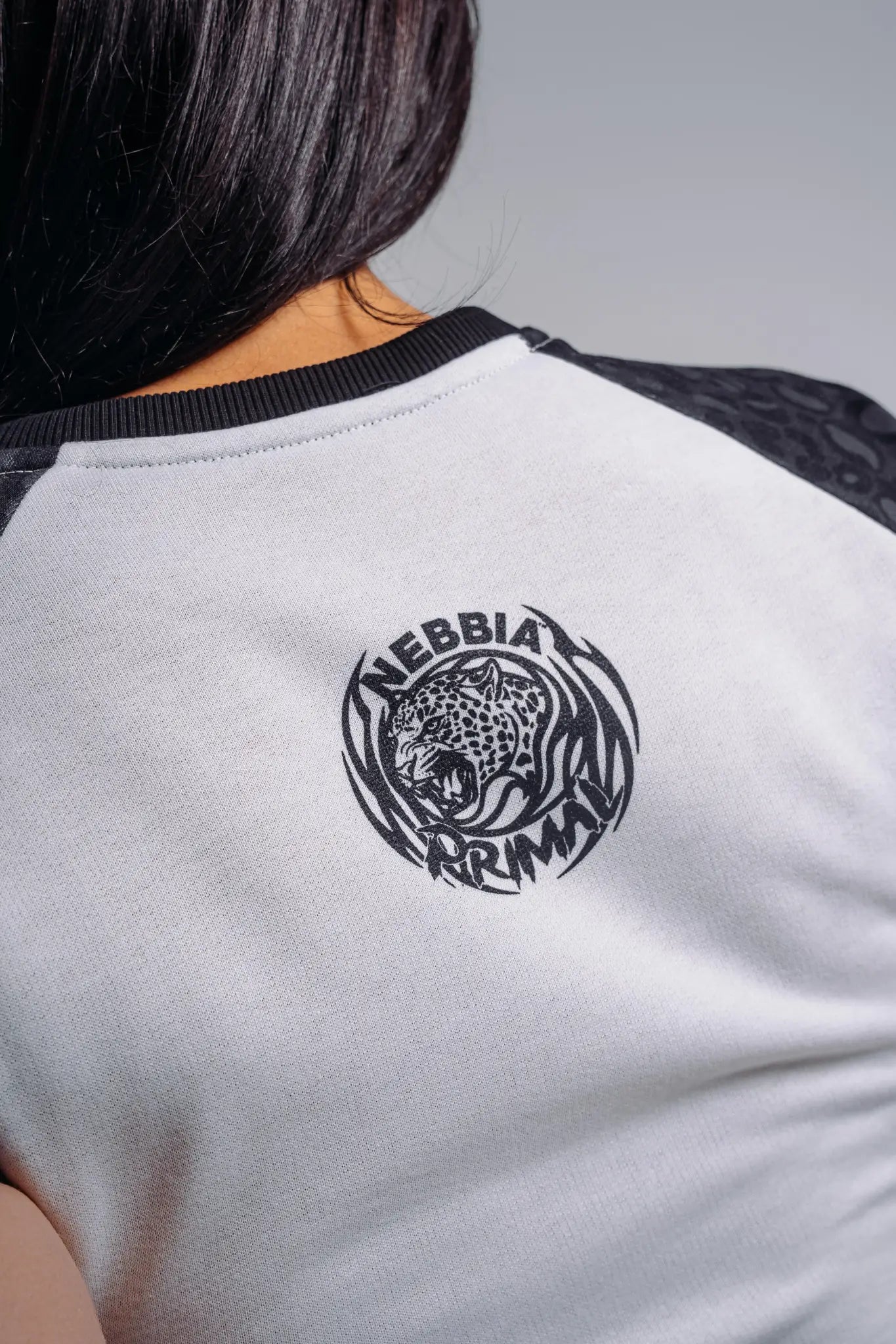 NEBBIA 861 Black Leopard Leopard Crop Top '97 | PRIMAL
