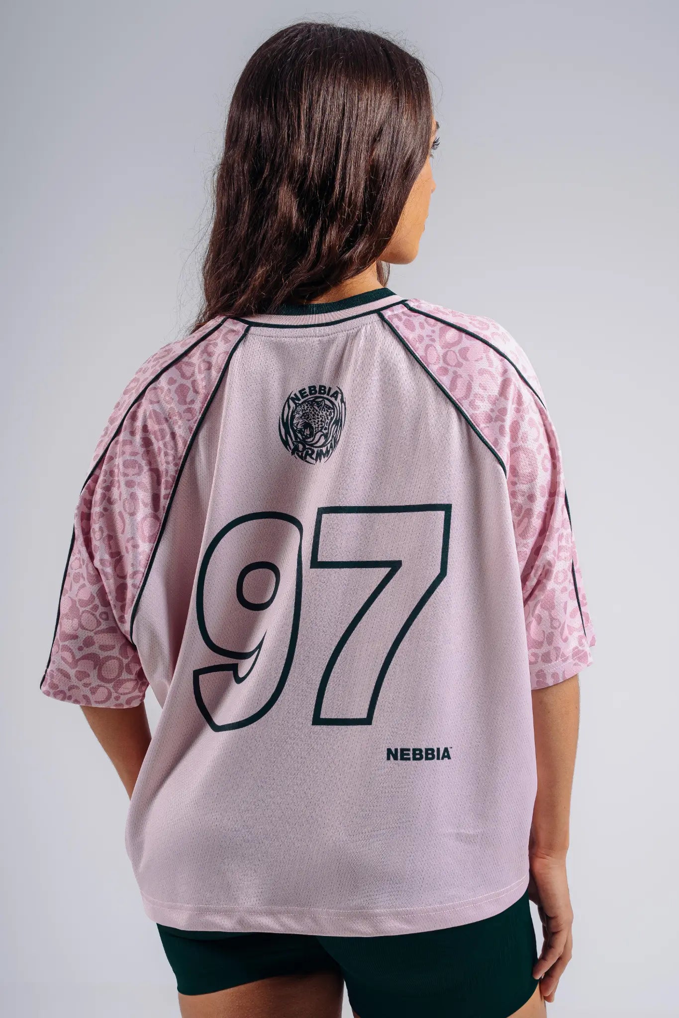 NEBBIA 862 Pink Leopard Oversized T-Shirt '97 | PRIMAL