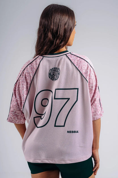 NEBBIA 862 Pink Leopard Oversized T-Shirt '97 | PRIMAL