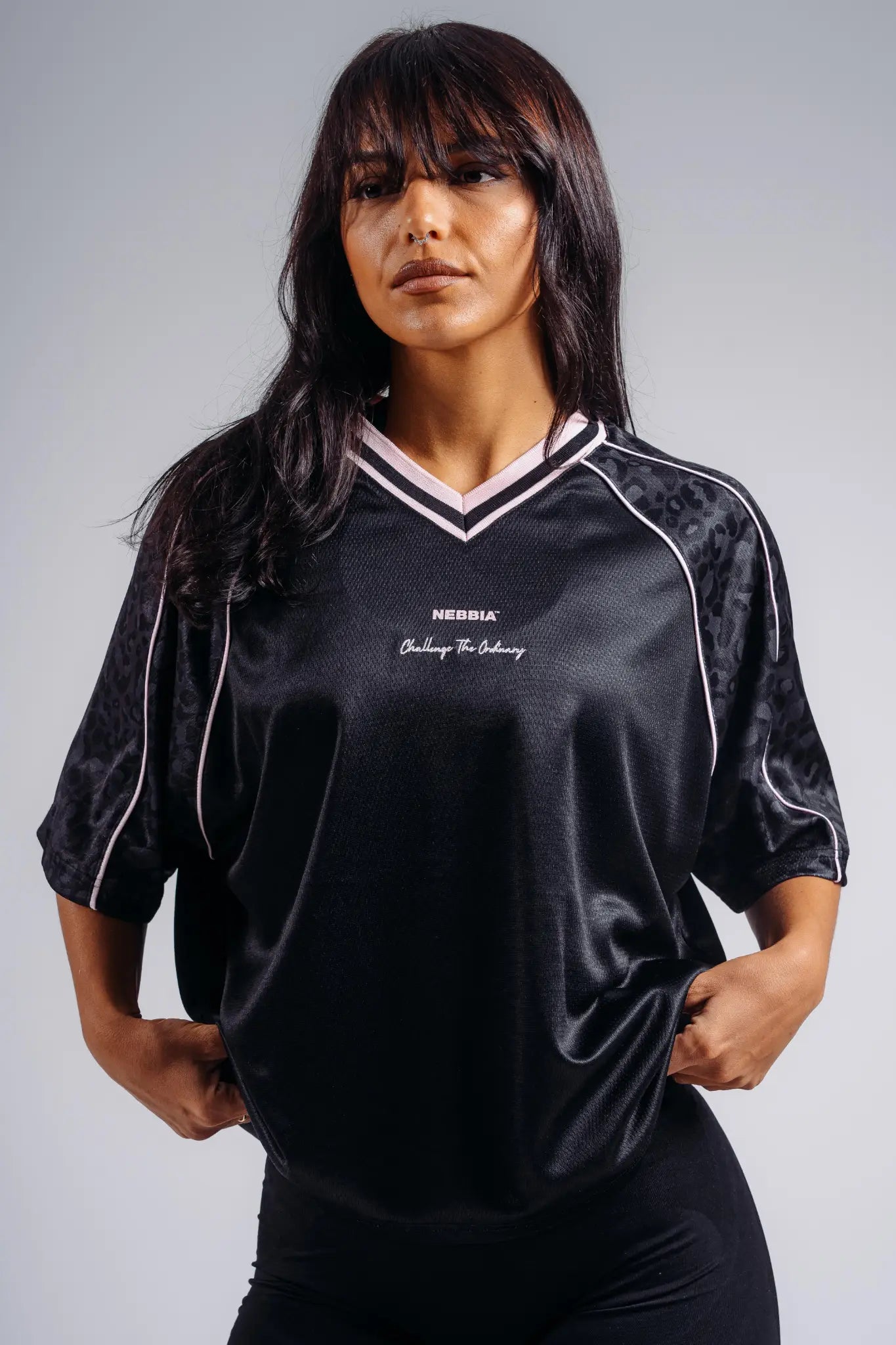 NEBBIA 862 Black Leopard Oversized T-Shirt '97 | PRIMAL