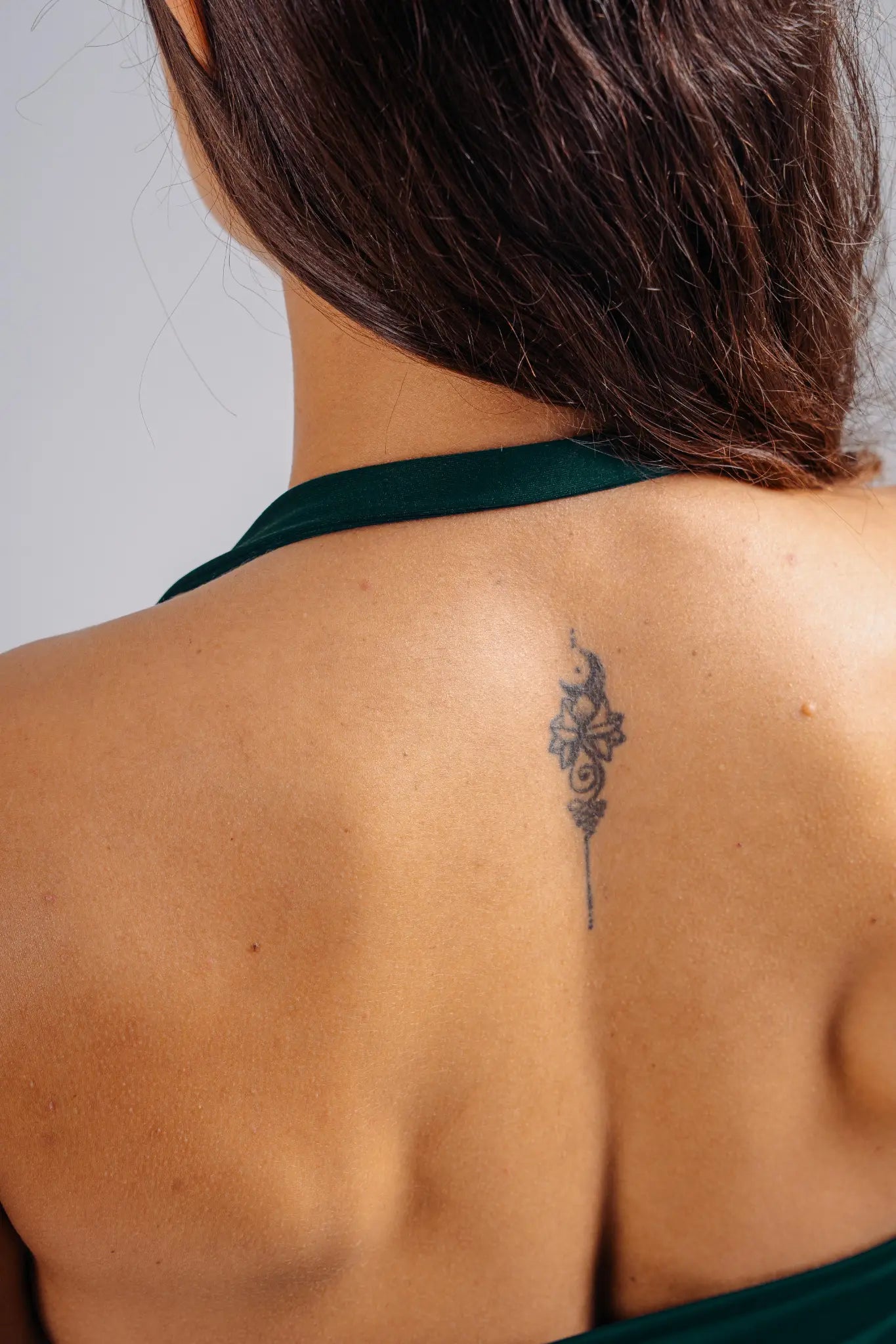 NEBBIA 863 Dark Green Halter Top with Built-in Bra | PRIMAL