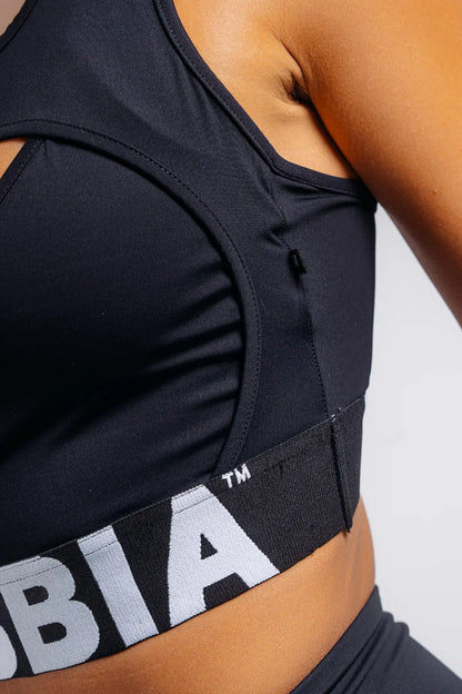 NEBBIA 864 Black High Support Sports Bra | PRIMAL