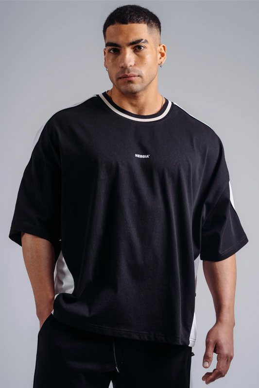 NEBBIA 869 Black Oversized T-Shirt | PRIMAL