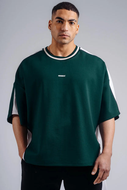 NEBBIA 869 Pine Green Oversized T-Shirt | PRIMAL