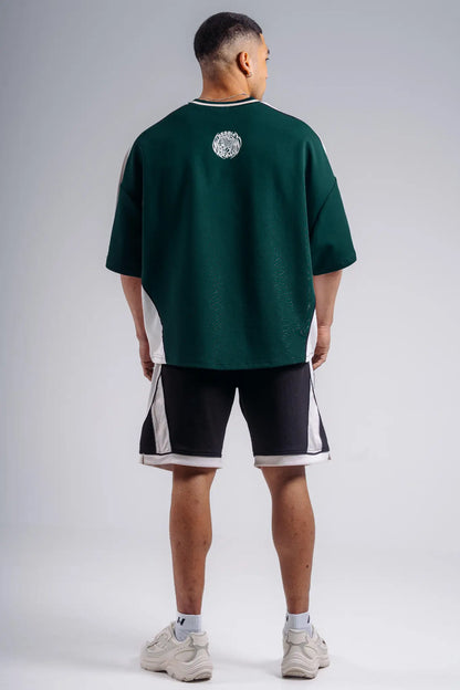NEBBIA 869 Pine Green Oversized T-Shirt | PRIMAL