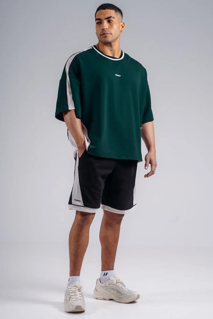 NEBBIA 869 Pine Green Oversized T-Shirt | PRIMAL