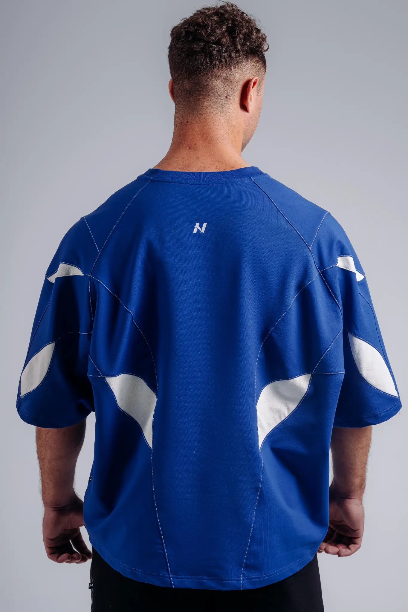 NEBBIA 871 Electric Blue Oversized Pump Cover T-Shirt | PRIMAL