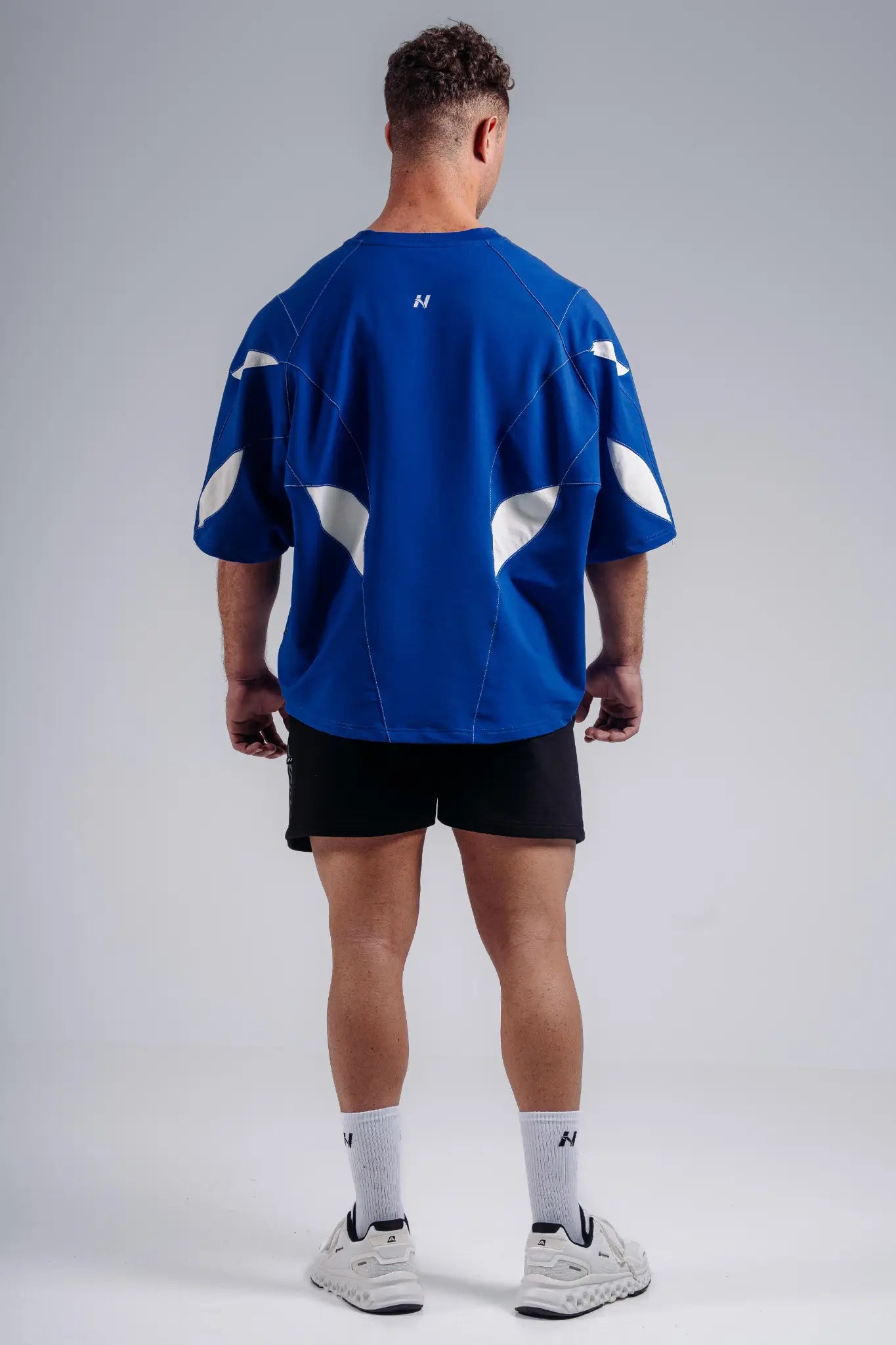 NEBBIA 871 Electric Blue Oversized Pump Cover T-Shirt | PRIMAL