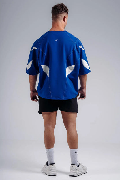 NEBBIA 871 Electric Blue Oversized Pump Cover T-Shirt | PRIMAL