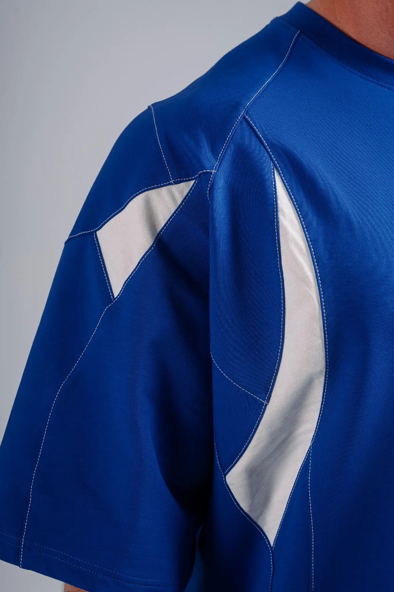 NEBBIA 871 Electric Blue Oversized Pump Cover T-Shirt | PRIMAL