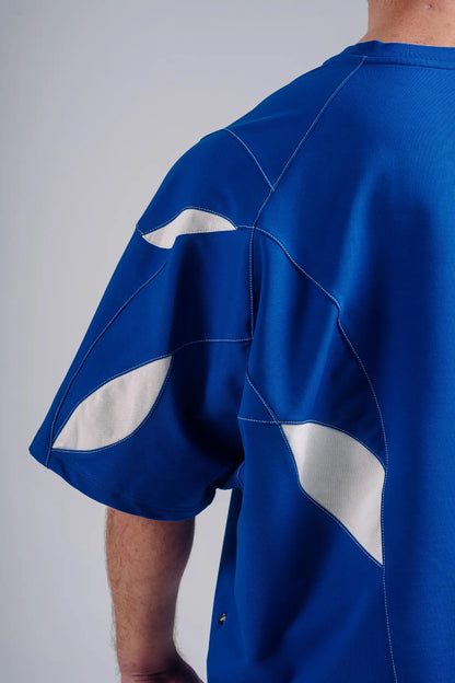 NEBBIA 871 Electric Blue Oversized Pump Cover T-Shirt | PRIMAL