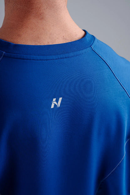NEBBIA 871 Electric Blue Oversized Pump Cover T-Shirt | PRIMAL