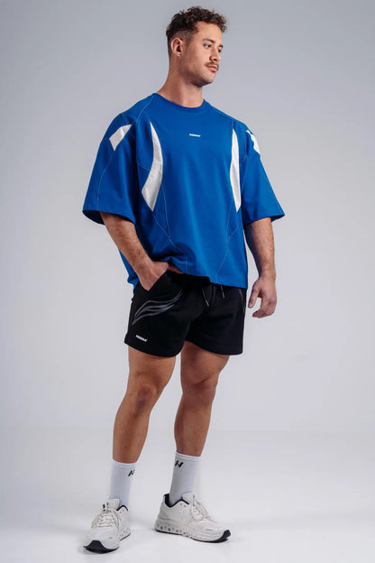 NEBBIA 871 Electric Blue Oversized Pump Cover T-Shirt | PRIMAL
