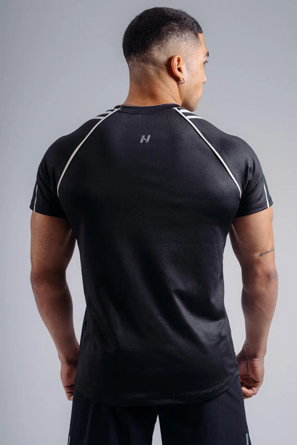 NEBBIA 872 Black Functional T-Shirt | PRIMAL