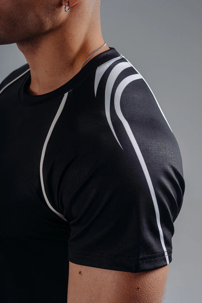 NEBBIA 872 Black Functional T-Shirt | PRIMAL