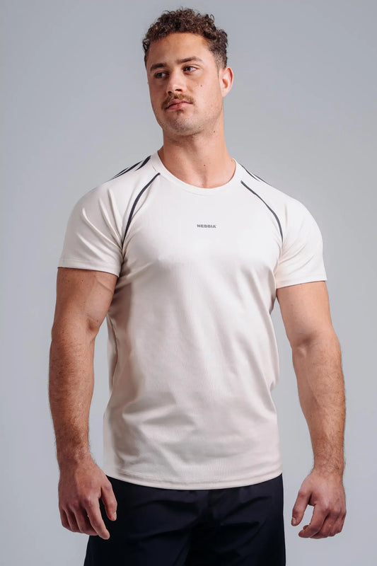 NEBBIA 872 Cloud Dancer Functional T-Shirt | PRIMAL