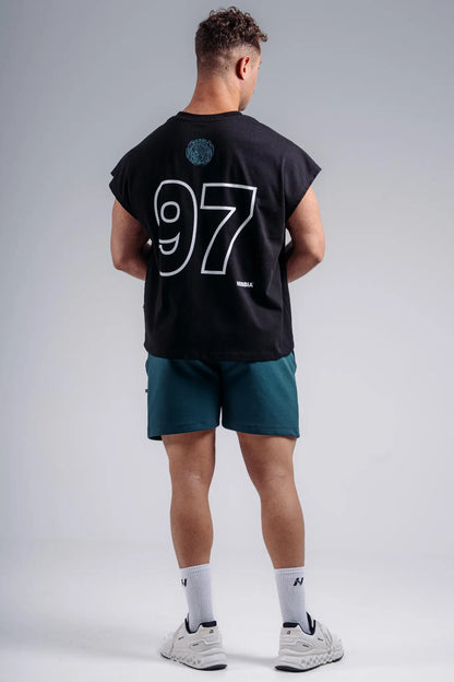 NEBBIA 873 Black Oversized Tank Top '97 | PRIMAL