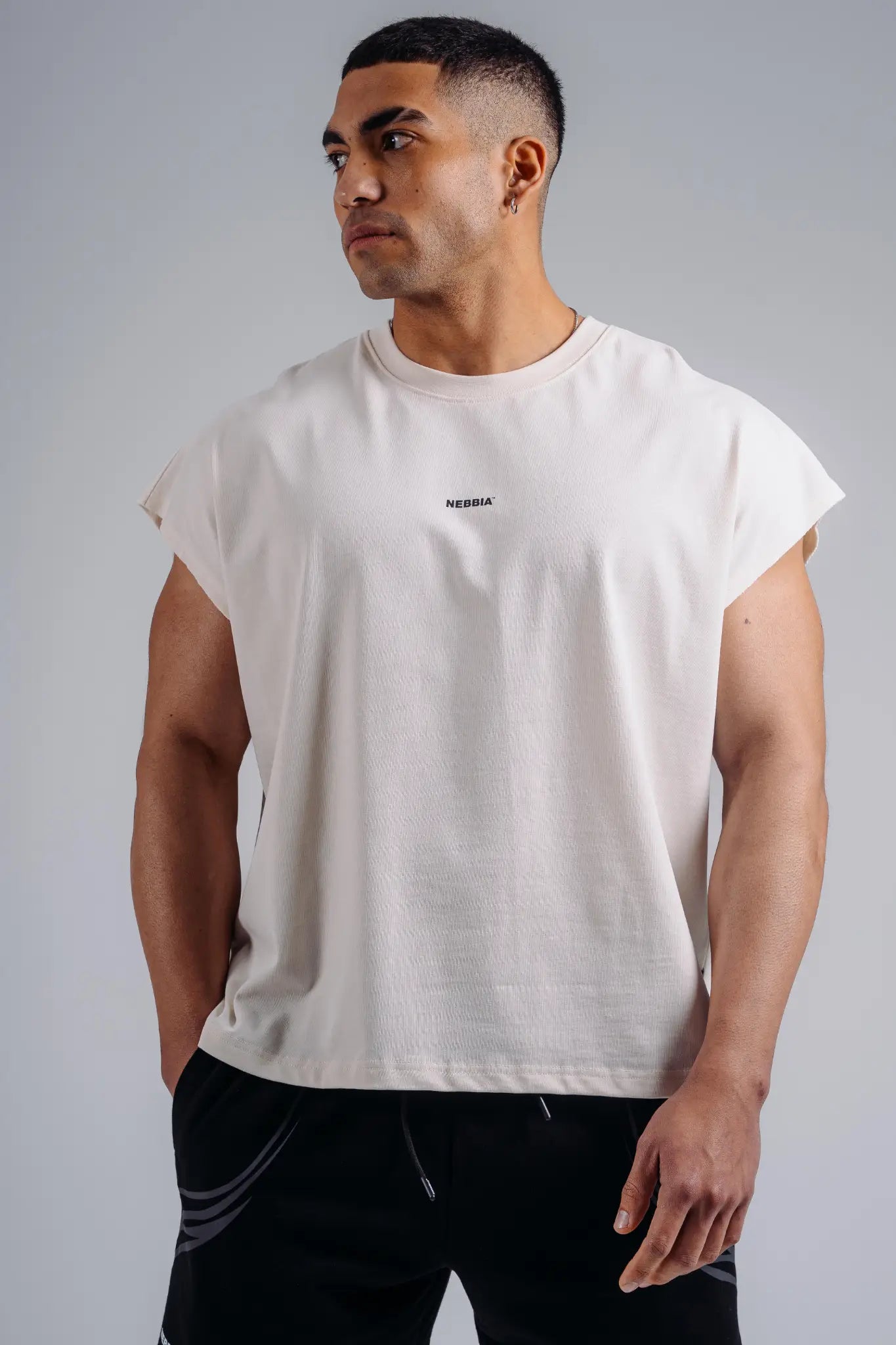 NEBBIA 873 Cloud Dancer Oversized Tank Top '97 | PRIMAL