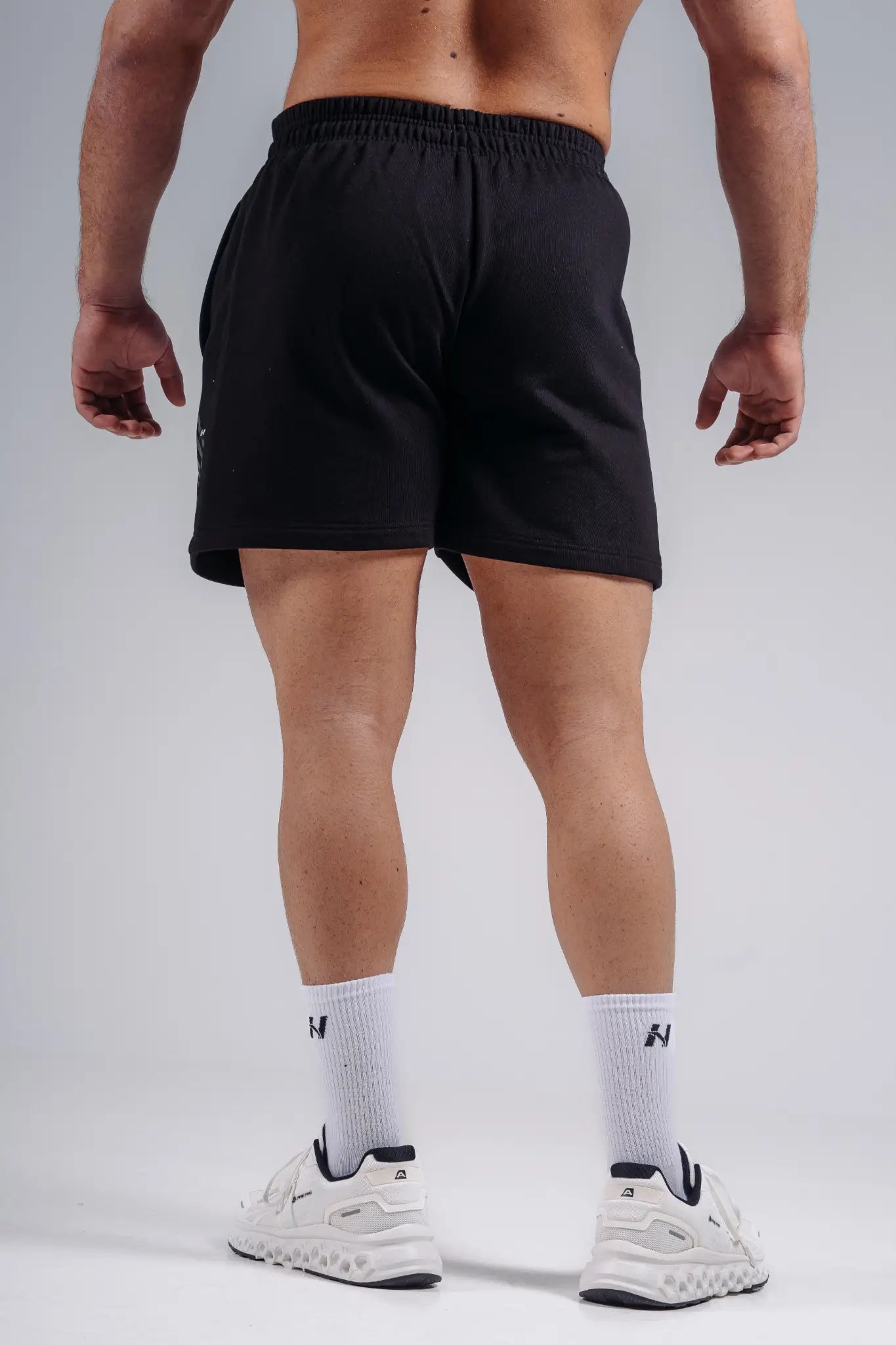 NEBBIA 876 Black Oversized Training Shorts | PRIMAL
