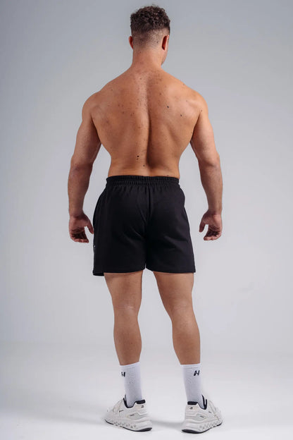NEBBIA 876 Black Oversized Training Shorts | PRIMAL