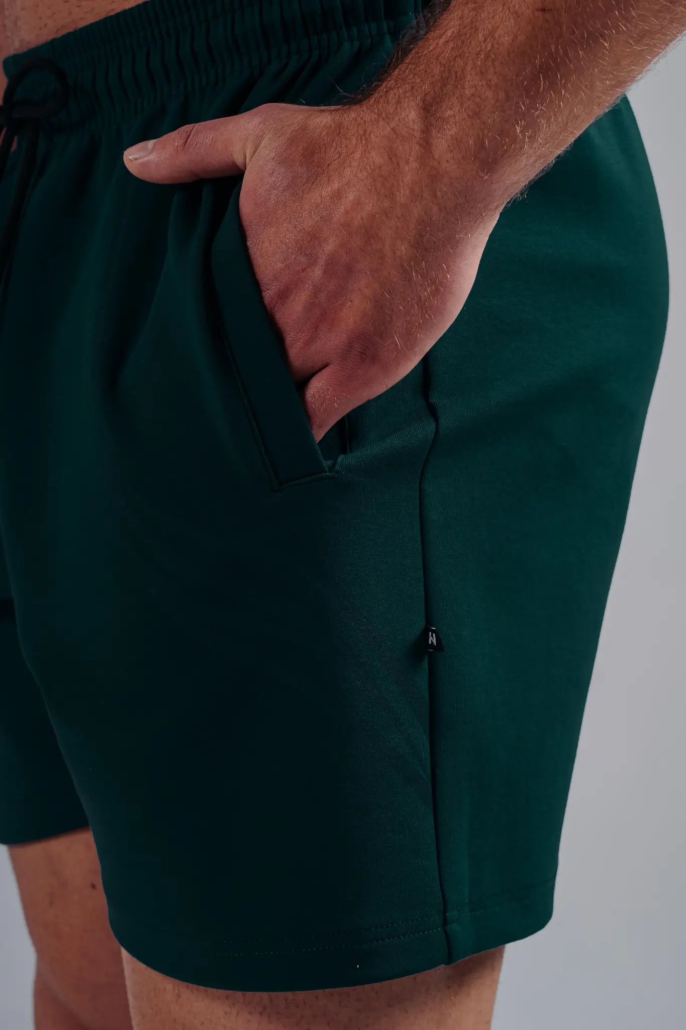 NEBBIA 876 Pine Green Oversized Training Shorts | PRIMAL