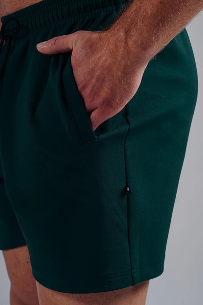 NEBBIA 876 Pine Green Oversized Training Shorts | PRIMAL
