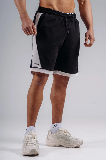 NEBBIA 877 Black Training Shorts | PRIMAL