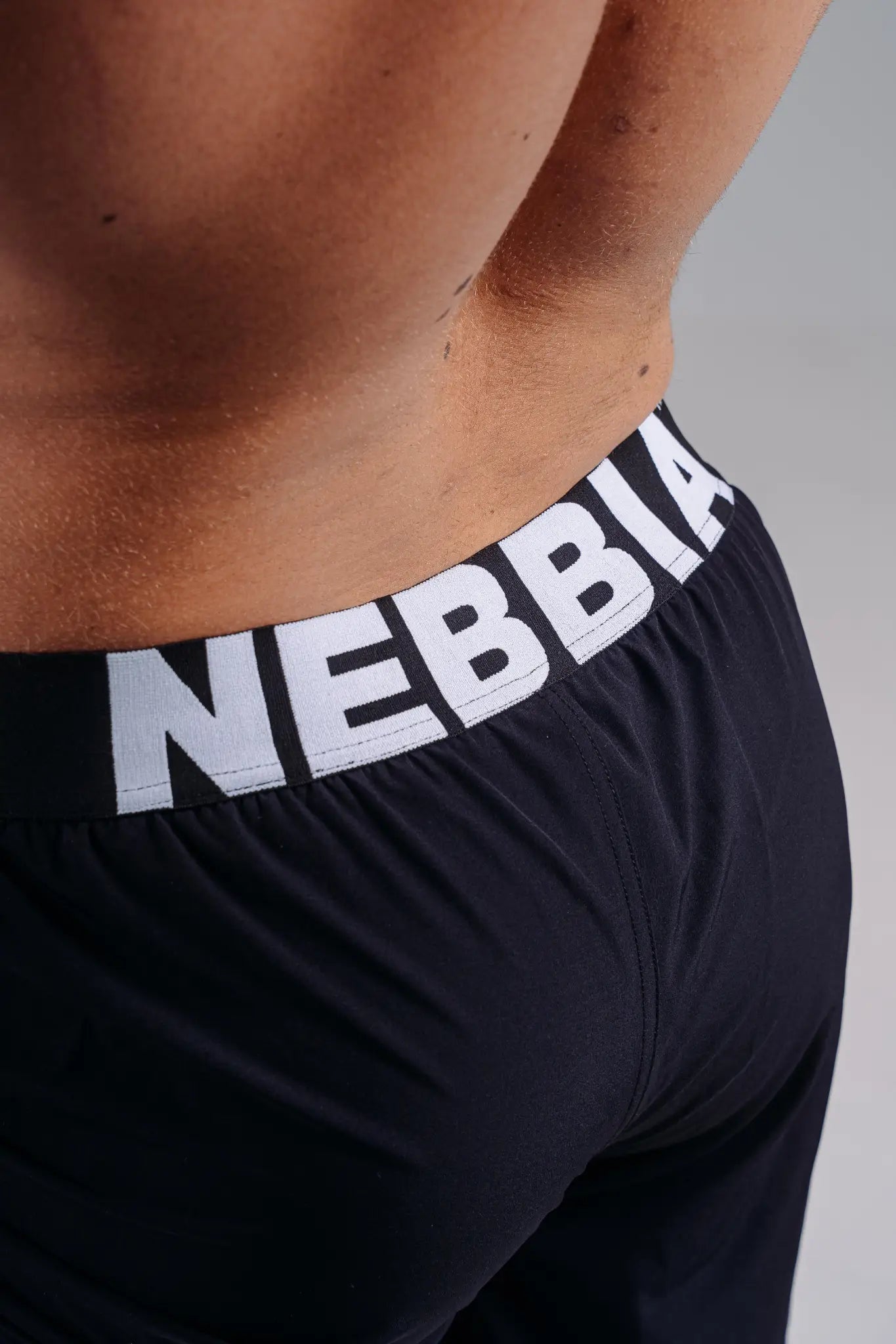 NEBBIA 878 Black Double-Layer Training Shorts | PRIMAL