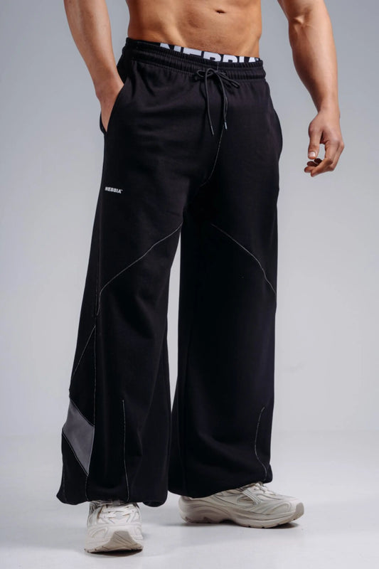 NEBBIA 879 Black Baggy Sweatpants | PRIMAL