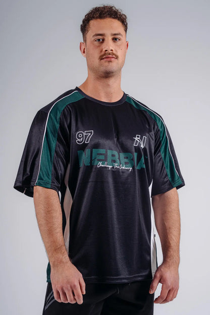 NEBBIA 885 Black Oversized Jersey T-Shirt '97 | PRIMAL