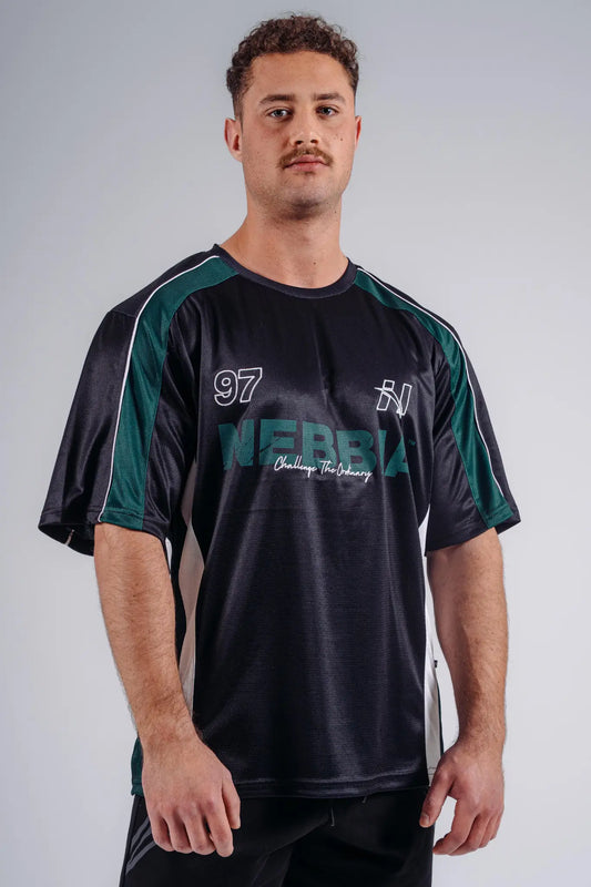 NEBBIA 885 Black Oversized Jersey T-Shirt '97 | PRIMAL