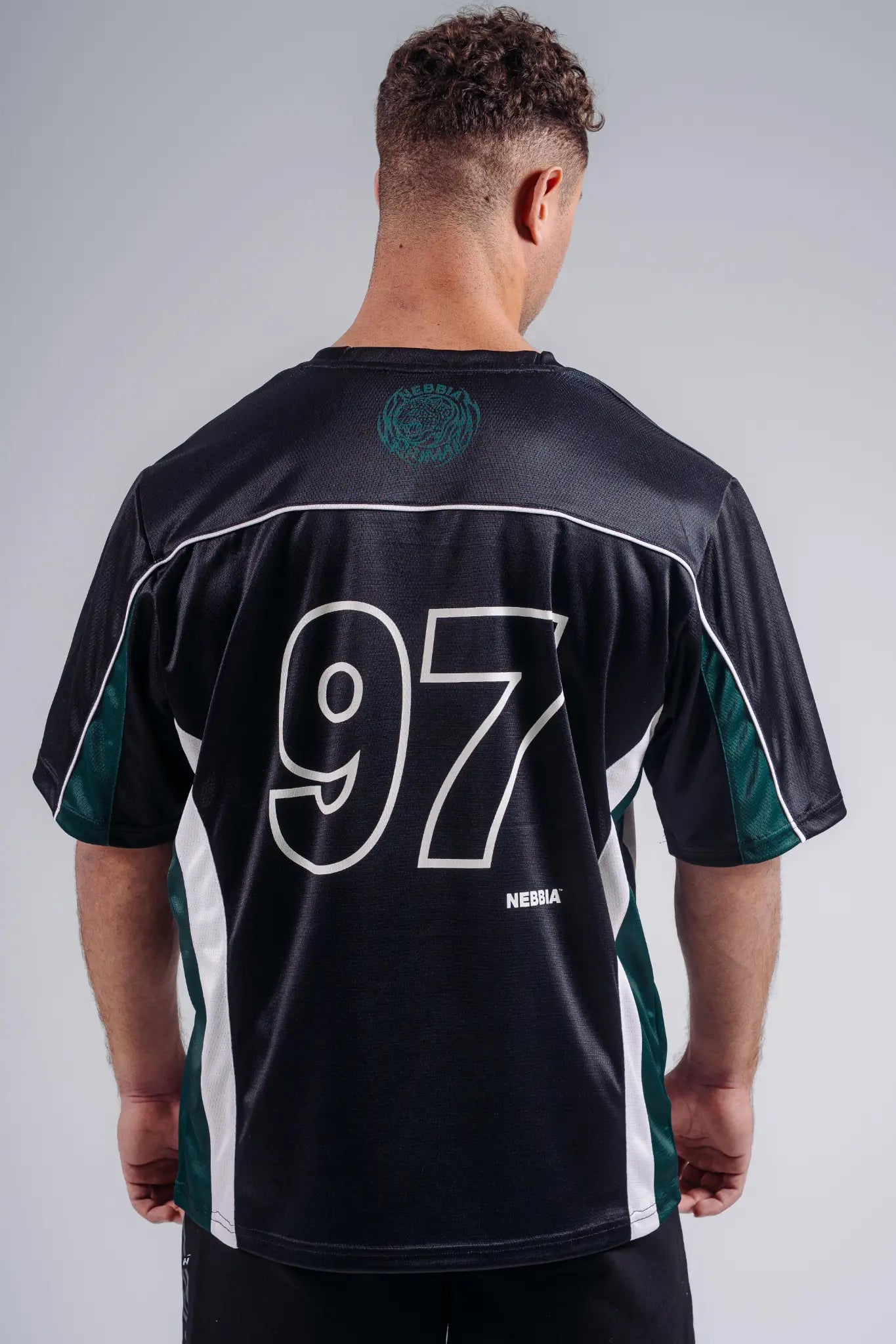 NEBBIA 885 Black Oversized Jersey T-Shirt '97 | PRIMAL