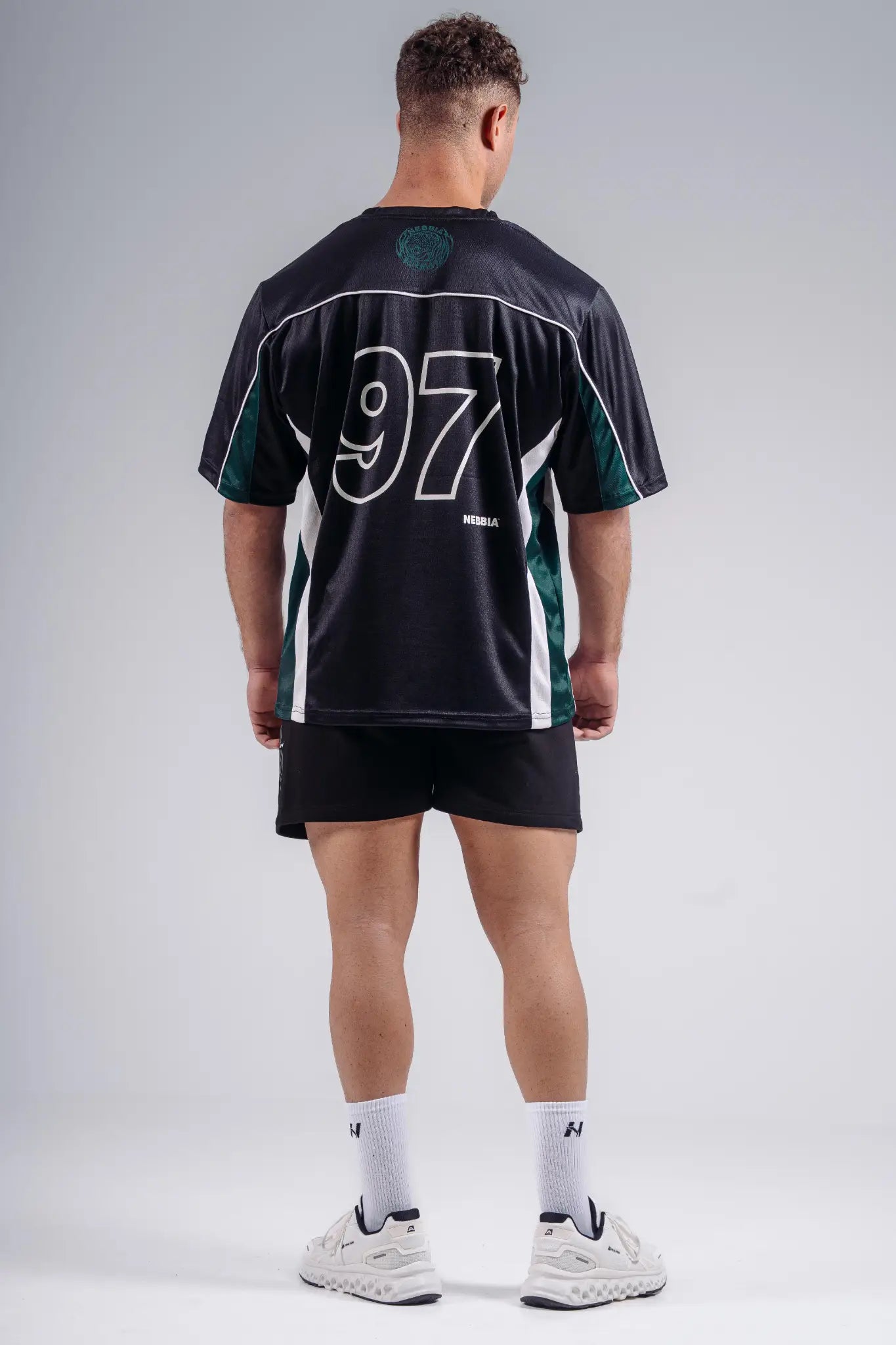 NEBBIA 885 Black Oversized Jersey T-Shirt '97 | PRIMAL