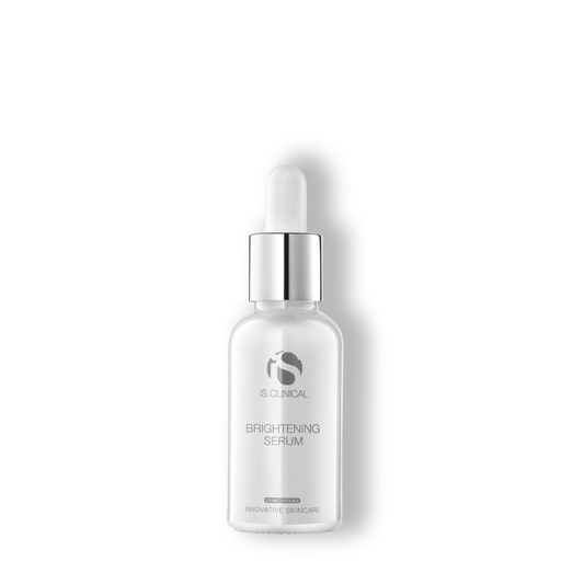 TARGETED BRIGHTENING, REVITALIZING, FAST ACTING

Brightening Serum is a powerful formula that safely reduces the appearance of uneven skin tone, while providing significant controlled exfoliation without peeling. This lightweight and easily absorbed serum is excellent for overall coverage, or as a targeted boost for problem areas. Brightening Serum is a concentrated combination of potent botanical ingredients that visibly address uneven skin tone on many levels, while providing multiple ageless benefits.