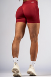 High-Waisted Push-Up Shorts – Red NEBBIA 893 | POWER