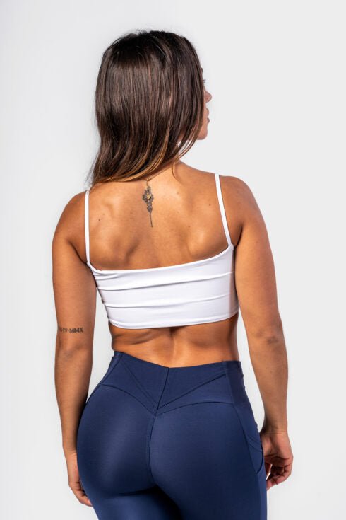Bandeau bra BACK CHECK White 612 - AlisiiaKholli