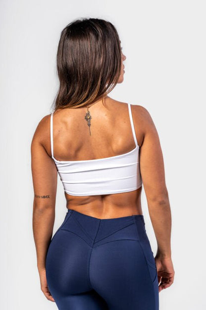 Bandeau bra BACK CHECK White 612 - AlisiiaKholli