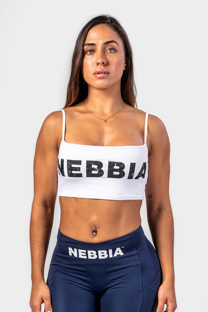 Bandeau bra BACK CHECK White 612 - AlisiiaKholli