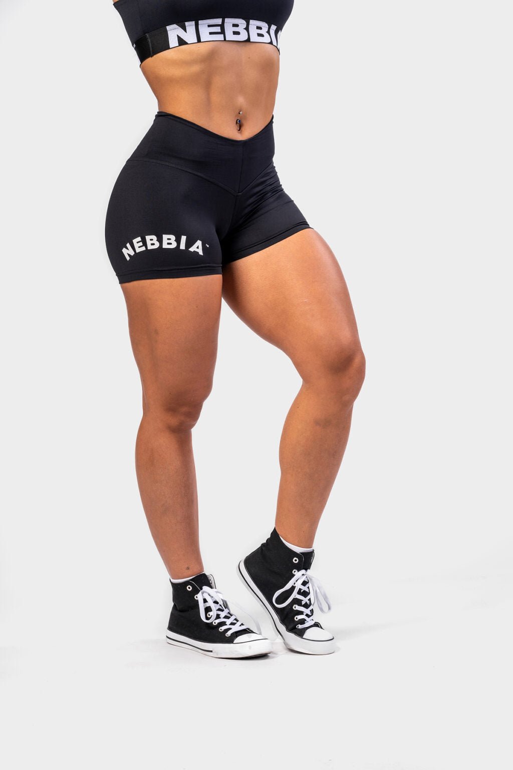 CLASSIC HERO HIGH WAIST SHORTS 582 Black - AlisiiaKholli