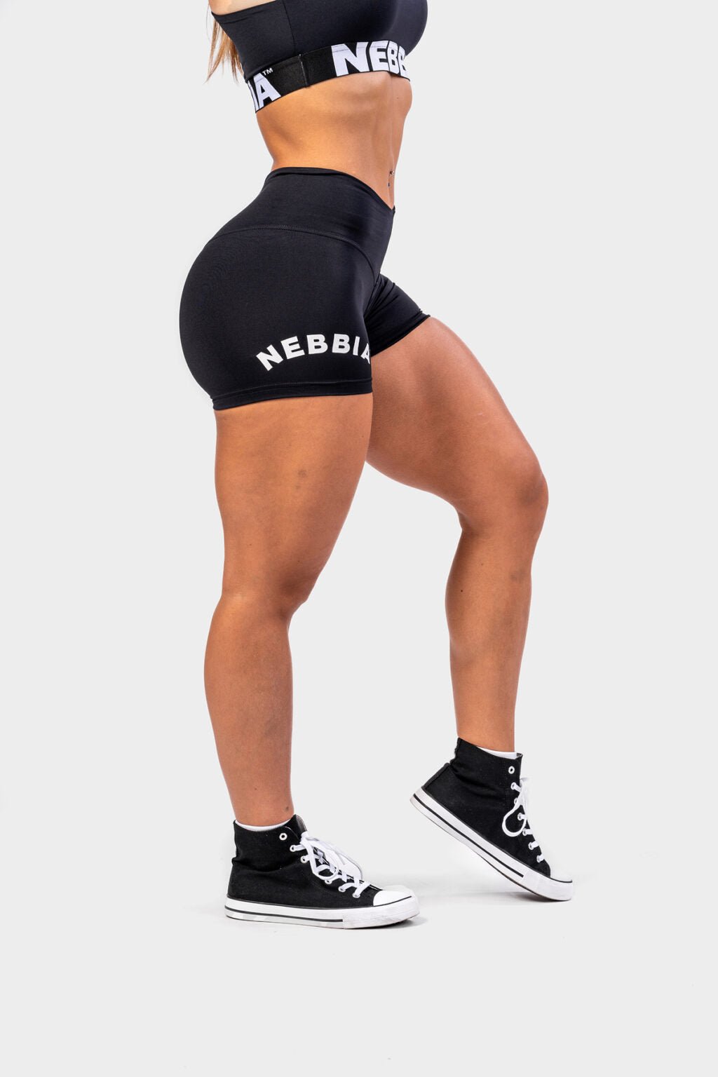 CLASSIC HERO HIGH WAIST SHORTS 582 Black - AlisiiaKholli