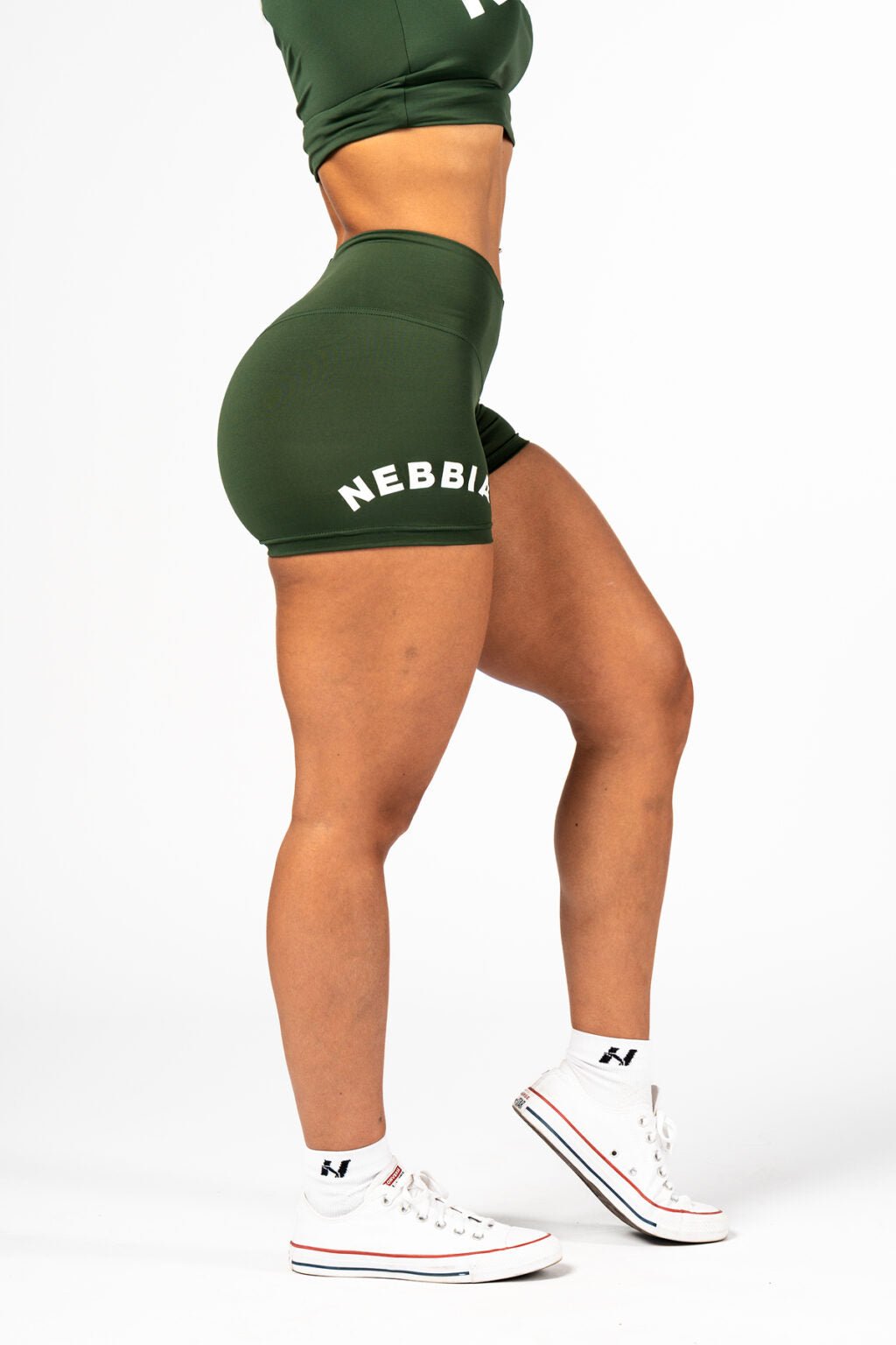 CLASSIC HERO HIGH WAIST SHORTS 582 Green - AlisiiaKholli